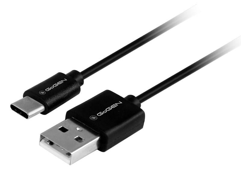 Obrázok GoGEN USB / USB-C, 0,5m (USBAC050MM02) čierny