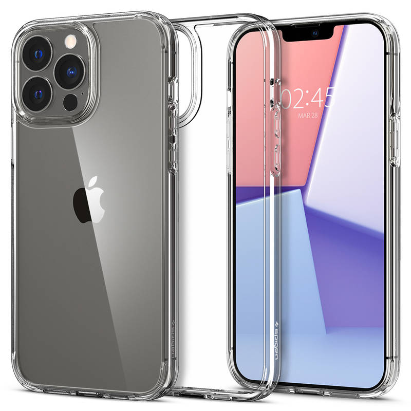 Obrázok Spigen Crystal Hybrid na Apple iPhone 13 Pro (ACS03299) priehľadný