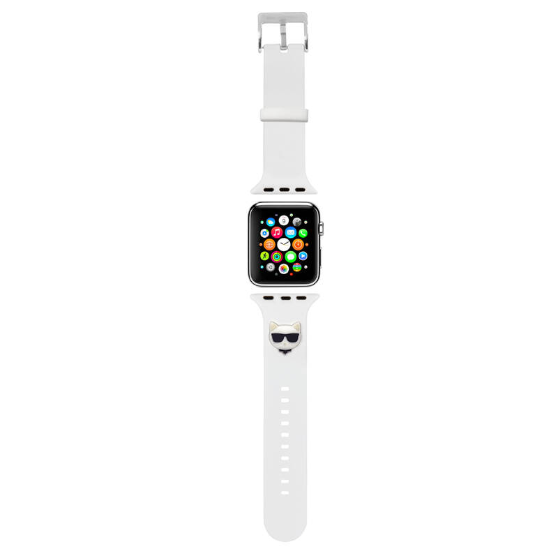 Obrázok Karl Lagerfeld Choupette Head Řemínek pro Apple Watch 42/44mm White