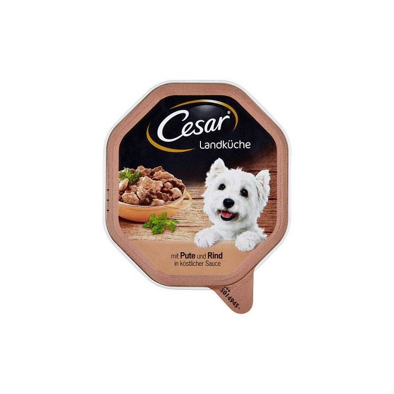 Obrázok CESAR s krůtím a hovězím masem 150g