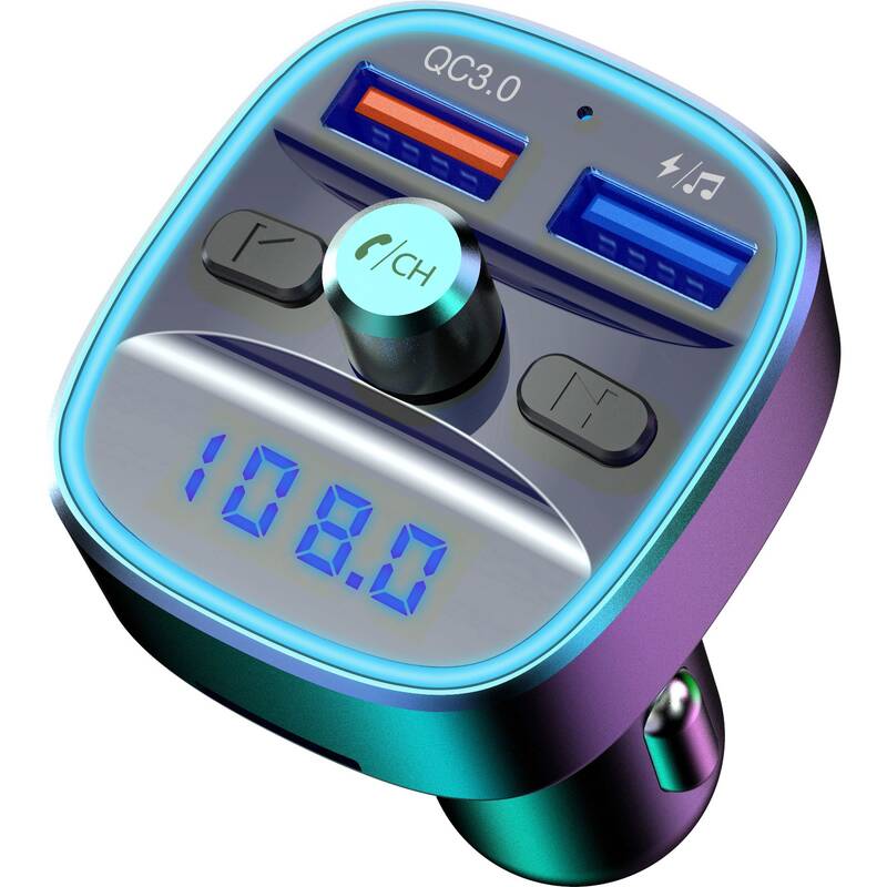 Obrázok FM Transmitter Sencor SWM 4848 BT - MP3 / USB / SD / LCD / Bluetooth / Handsfree / QC3.0 rýchlonabíjačka