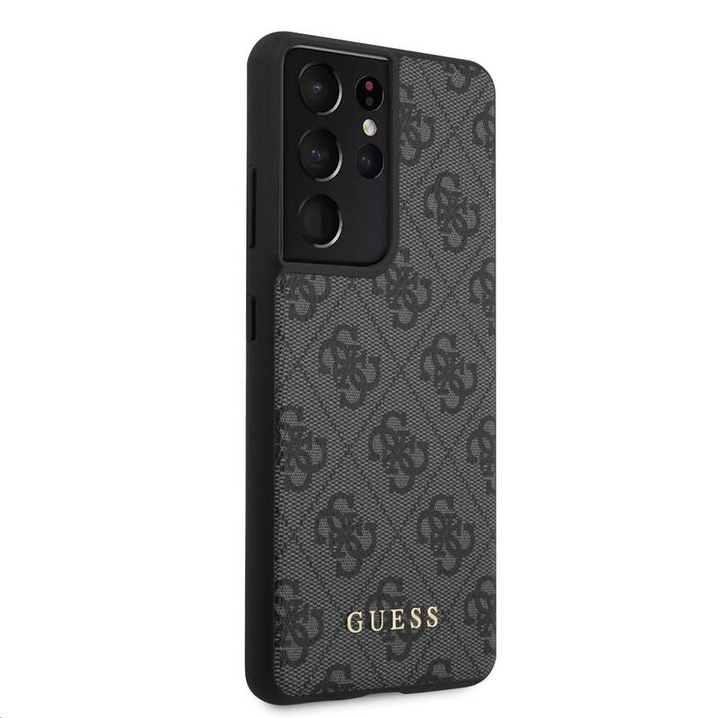 Obrázok GUHCS21LG4GFGR Guess 4G Zadní Kryt pro Samsung Galaxy S21 Ultra Grey