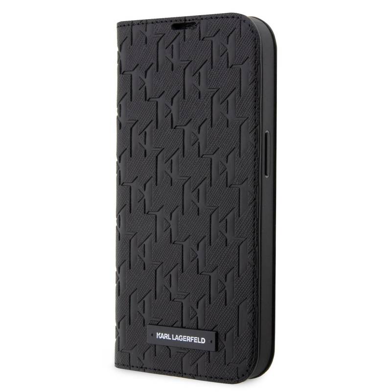 Obrázok Karl Lagerfeld PU Saffiano Monogram Book na iPhone 14 Pro Max (KLBKP14XSAKLHPK) čierne