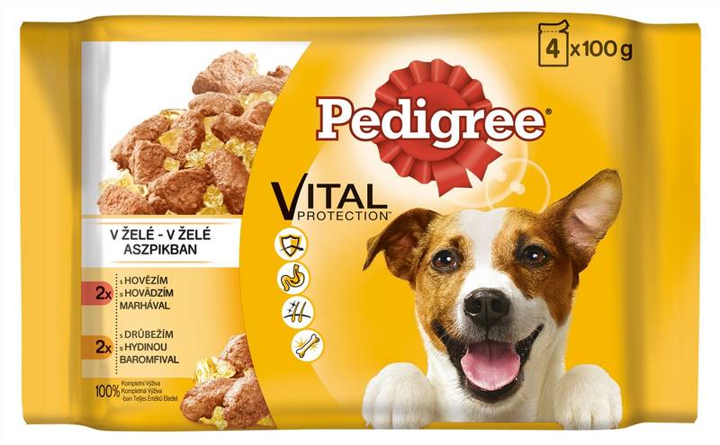 Obrázok Pedigree kapsa hovězí/drůbeží 4x100g