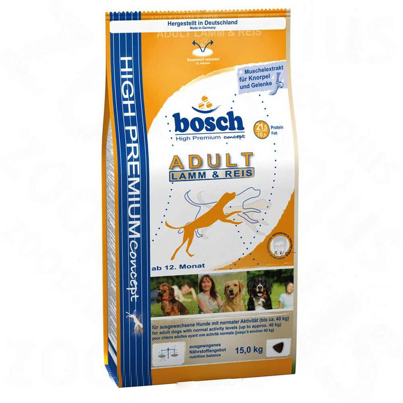 Obrázok Granule Bosch Dog Adult Lamb&Rice 15kg 27216