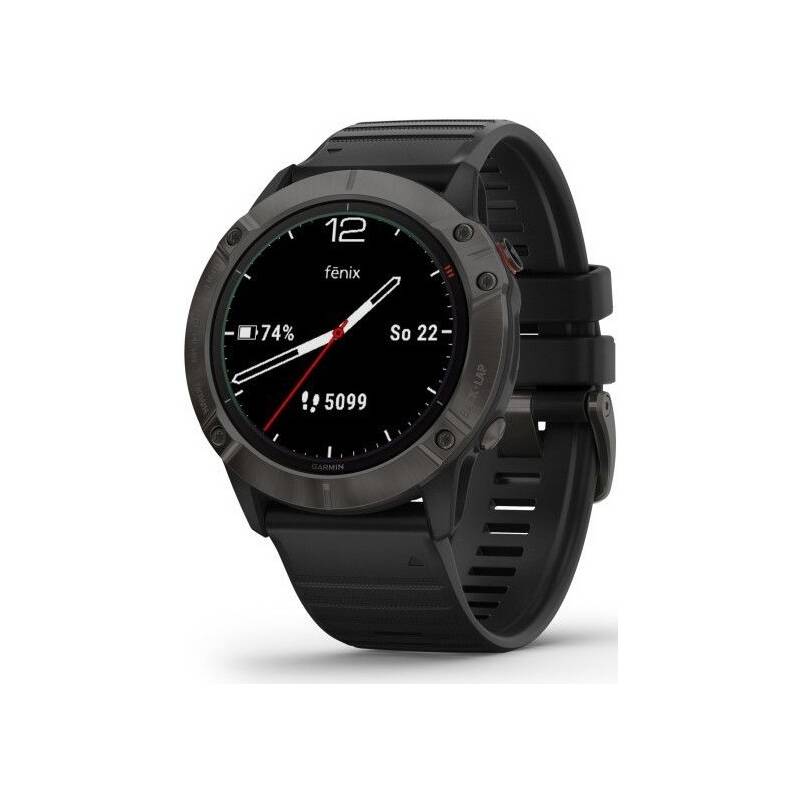 Obrázok Garmin fenix6X Sapphire, GrayDLC/Black Band (MAP/Music) (010-02157-11)