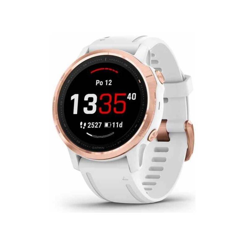 Obrázok Garmin fenix6S Glass, RoseGold/White Band (MAP/Music) (010-02159-11)