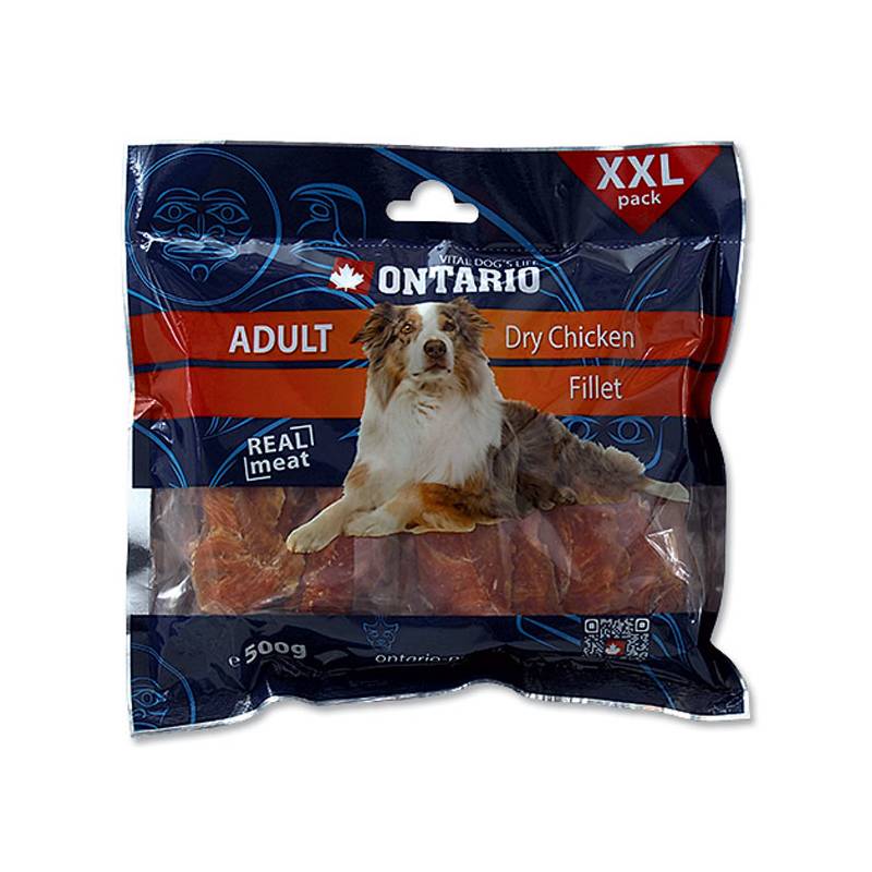 Obrázok Ontario SnackAdult Dry Chicken fillet 500g