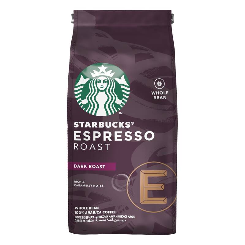 Obrázok Starbucks Espresso Roast, zrnková káva, 200 g (7613036932172)