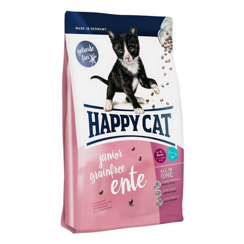 Obrázok HAPPY CAT Junior Grainfree Ente / Kachna 1,4 kg