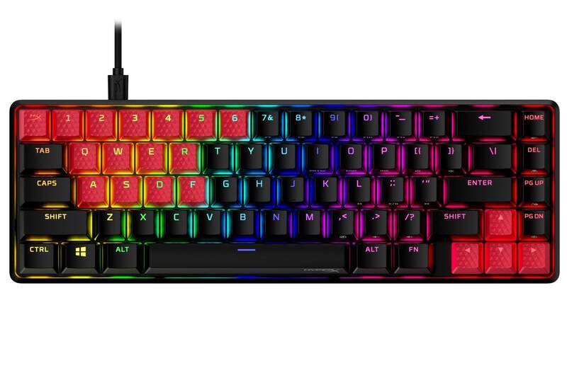 Obrázok HyperX Rubber Keycaps - (US) (519T6AA#ABA) červené