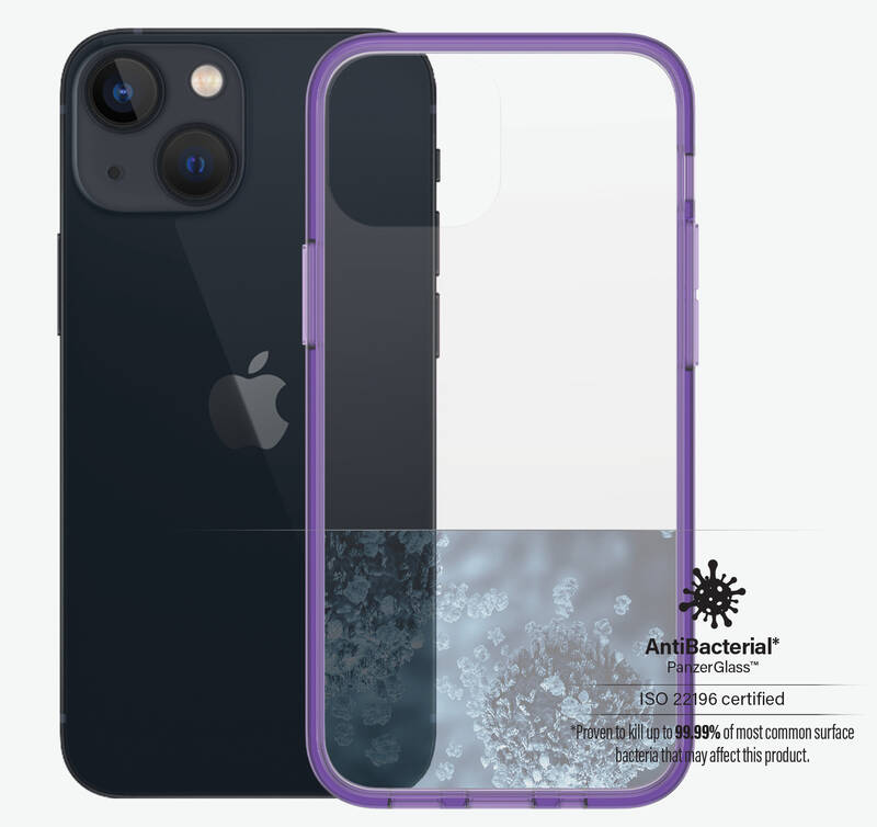 Obrázok PanzerGlass ClearCaseColor na Apple iPhone 13 mini (0327) fialový/priehľadný