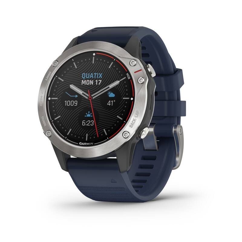 Obrázok Garmin Quatix 6 grey with blue Armband, 010-02158-91-601547