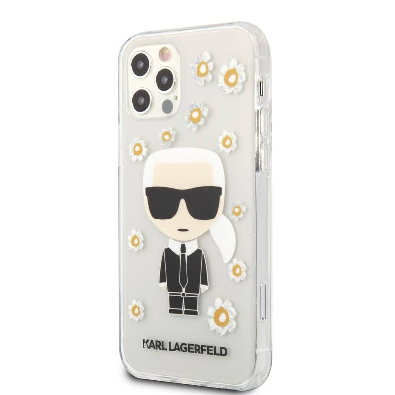 Obrázok Karl Lagerfeld Ikonik Flower Kryt pro iPhone 12/12 Pro Transparent