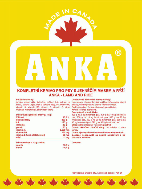 Obrázok Granule Anka Lamb& Rice 10kg 9949