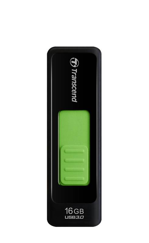 Obrázok Transcend JetFlash 760 flashdisk 16GB USB 3.0, výsuvný konektor, čierno-zelený