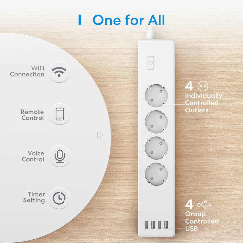 Obrázok MEROSS SMART WI-FI POWER STRIP, 0254000021