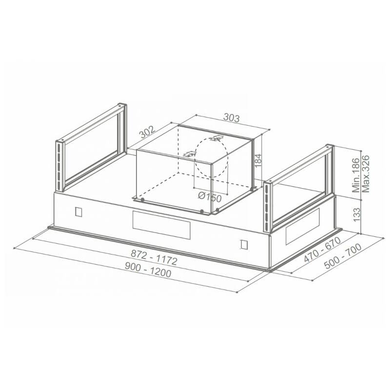 Obrázok FABER HEAVEN GLASS 2.0 WH 90