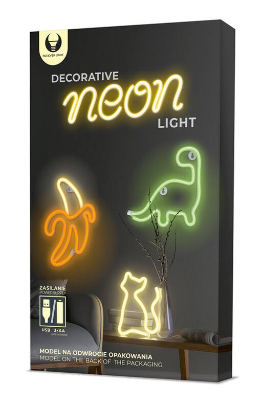 Obrázok Forever light Neon LED dekorácia - HELLO, 3xAA/USB