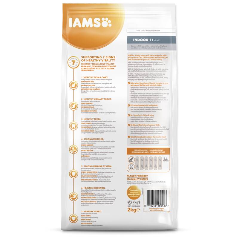 Obrázok Iams Cat Adult Indoor Chicken 2kg