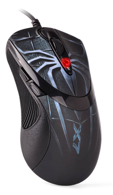 Obrázok A4tech XL-747H Gaming motív pavúk modrý (XL-747H BLUE)