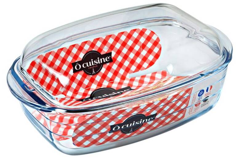 Obrázok  Sklenená zapekacia misa OCUISINE s vekom 37x22cm/6,5l, borosilikát