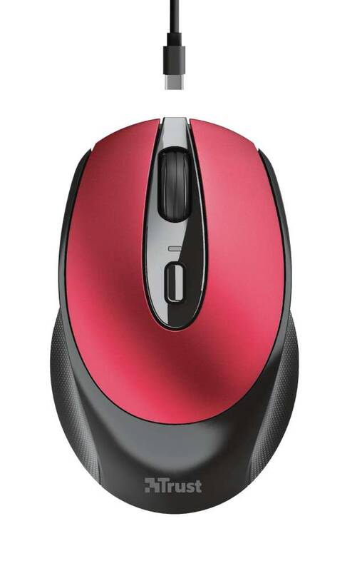 Obrázok TRUST ZAYA WRL RCHRGABLE MOUSE RED 24019