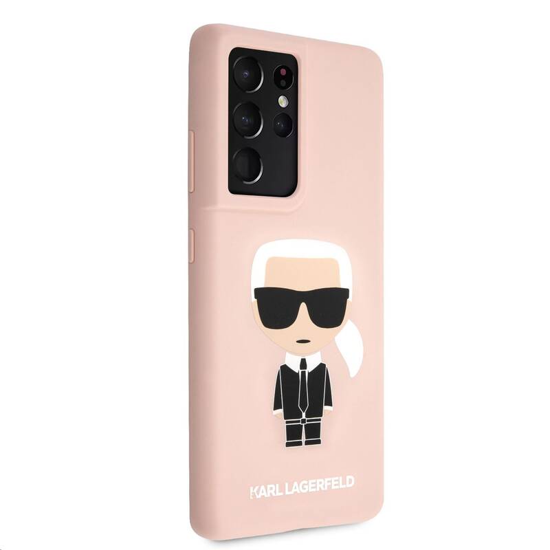 Obrázok Karl Lagerfeld Iconic Full Body Silikónový Kryt na Samsung Galaxy S21 Ultra Pink (3700740496862)