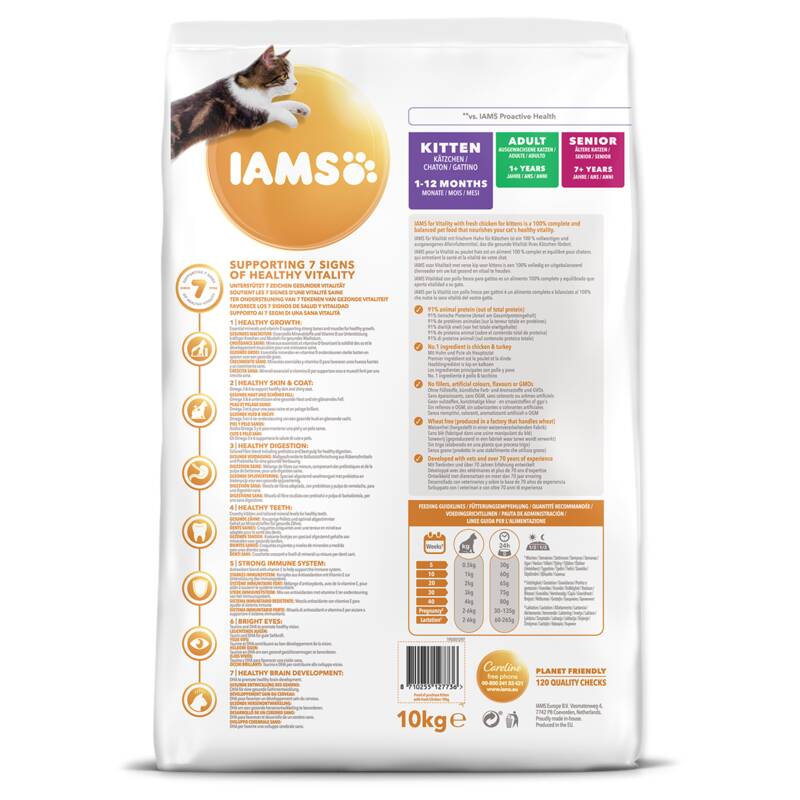 Obrázok Iams Cat Kitten Chicken 10kg