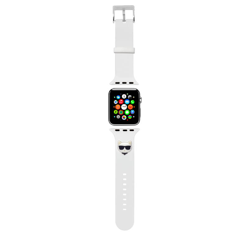 Obrázok Karl Lagerfeld Choupette Head Řemínek pro Apple Watch 38/40mm White