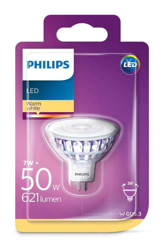 Obrázok LED žiarovka Philips Lighting 81395900 12 V, 7 W = 50 W, teplá biela, A+ (A++ - E), 1 ks