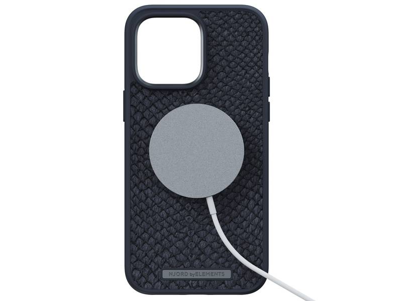 Obrázok Njord Salm.Leather Magsafe na Apple iPhone 14 Pro Max (NA44SL00) čierny