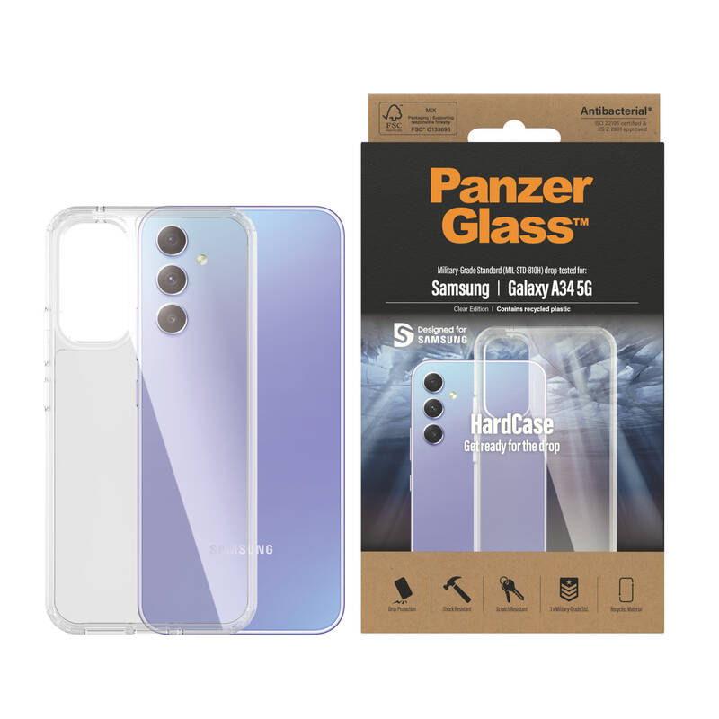 Obrázok PanzerGlass HardCase na Samsung Galaxy A34 5G (0444) priehľadný