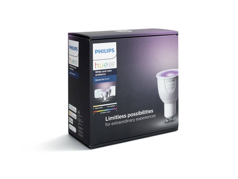 Obrázok Philips Hue White and Color ambiance 6.5W GU10 starter kit (871869674893000)