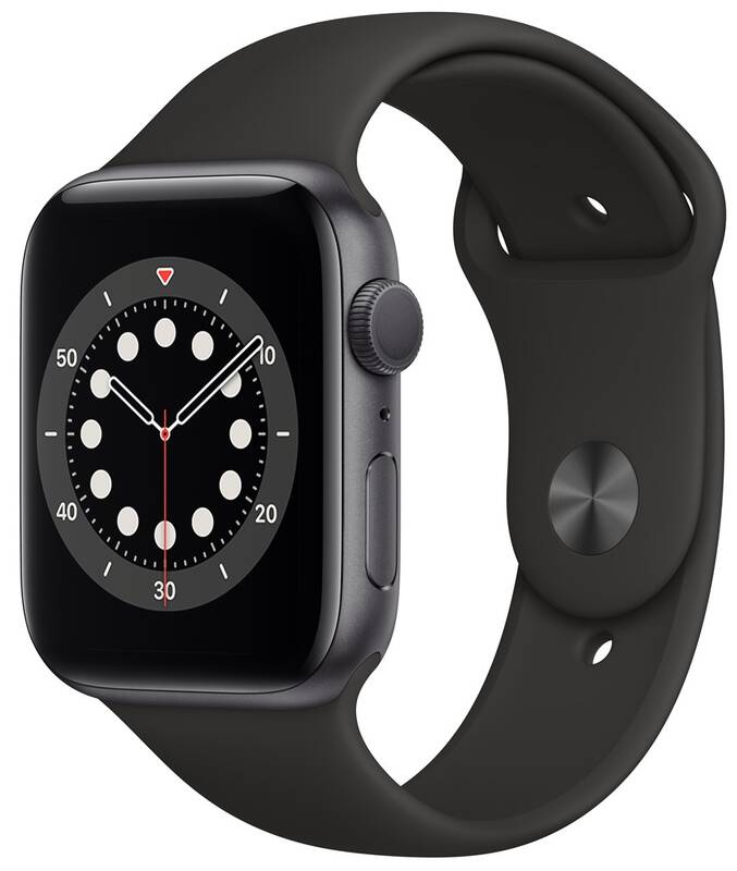 Obrázok Apple Watch Series 6 GPS 40mm pouzdro z vesmírně šedého hliníku - černý sportovní náramek (MG133VR/A)