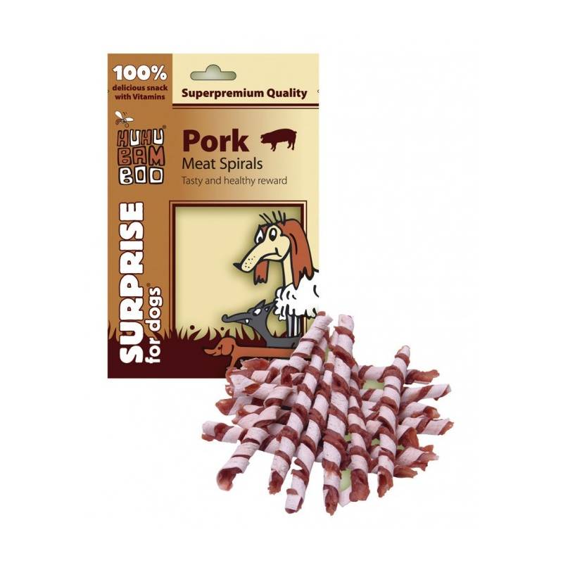 Obrázok Huhubamboo Surprise Dog spirály z vepřového masa 75g