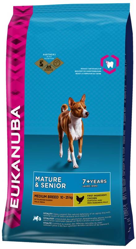 Obrázok Granule Eukanuba Dog Mature&Senior Small&Medium 15kg 20673