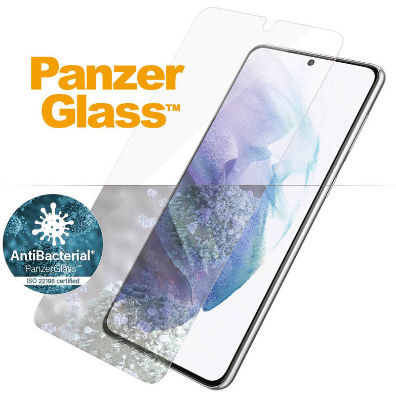 Obrázok PanzerGlass Edge-to-Edge Antibacterial pre Samsung Galaxy S21+ 5G (celolepené s funkčným odtlačkom p (7270)