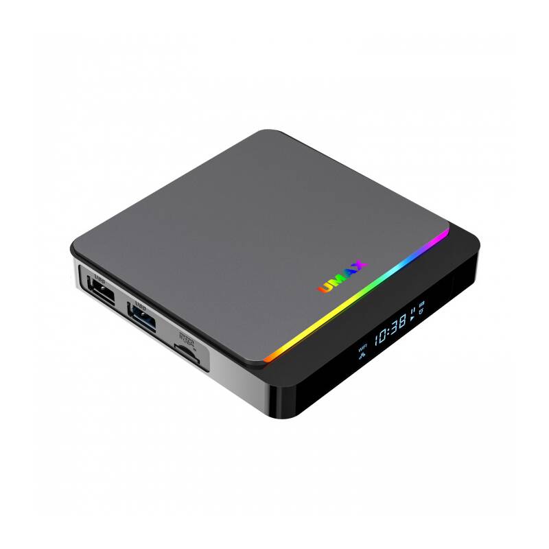 Obrázok UMAX U-Box A9 - S905X3 quad core ARM Cortex A55,4GB RAM,32GB,ARM G31 MP22, HDMIddr, WiFi, BT, Android TV 9.0 Pie, RGB UMM210A9