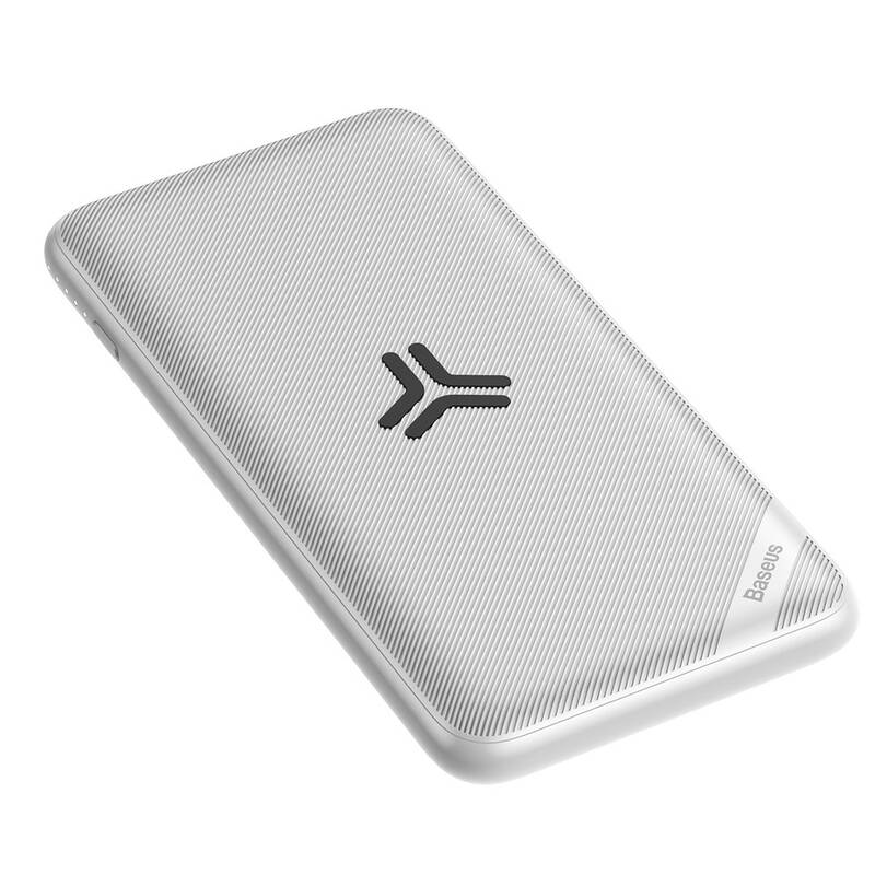 Obrázok Baseus S10 Bracket Power Bank 10000mAh, bezdrôtová nabíjačka Qi, biely (PPS10-02)