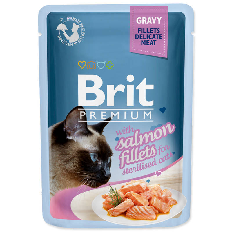 Obrázok Brit Premium Cat D Fillets in Gravy for Sterilised 85g