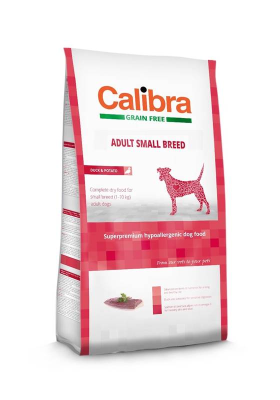 Obrázok Calibra Dog GF Adult Small Breed Duck  7kg NEW