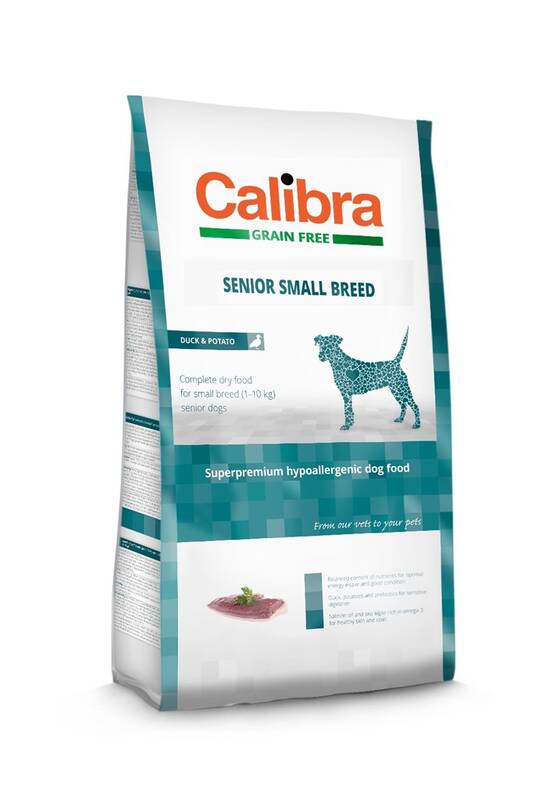 Obrázok Calibra Dog GF Senior Small Breed Duck  2kg NEW