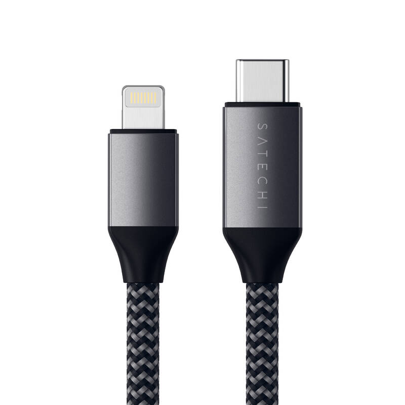 Obrázok Satechi USB-C/Lightning 1,8m (ST-TCL18M) sivý