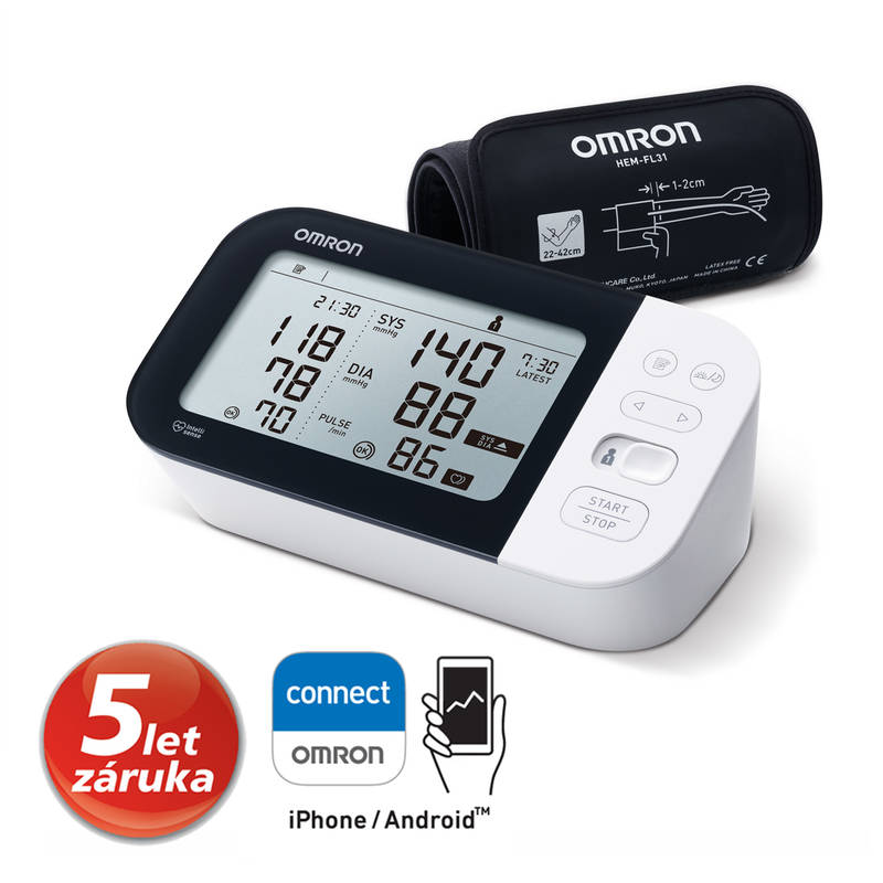 Obrázok Omron M7 Intelli IT AFIB digitální tlakoměr s bluetooth smart připojením na omron connect (2188)