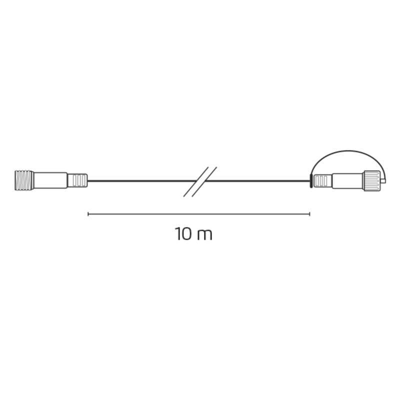 Obrázok EMOS Predlžovací kabel k LED reťaziam, 10 M (1534990070)