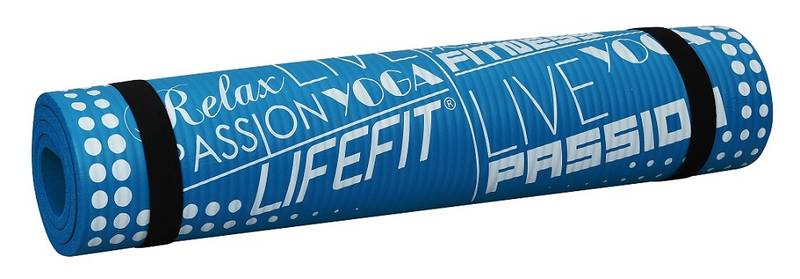 Obrázok Podložka LIFEFIT YOGA MAT EXKLUZIV , 100x60x1cm, modrá