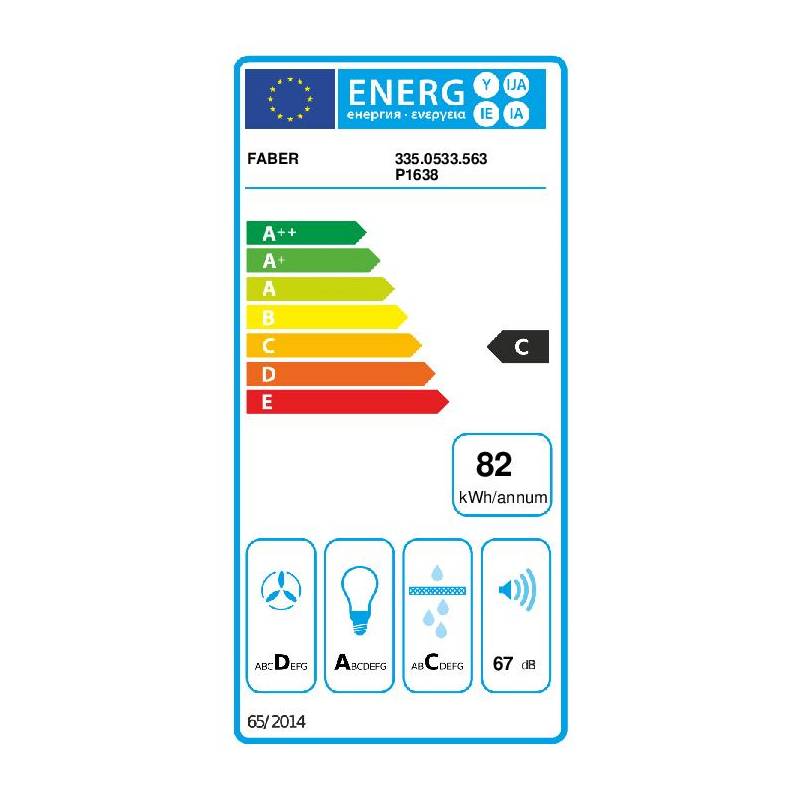 Obrázok Faber LITHOS EG6 BK A45 čierny/nerez