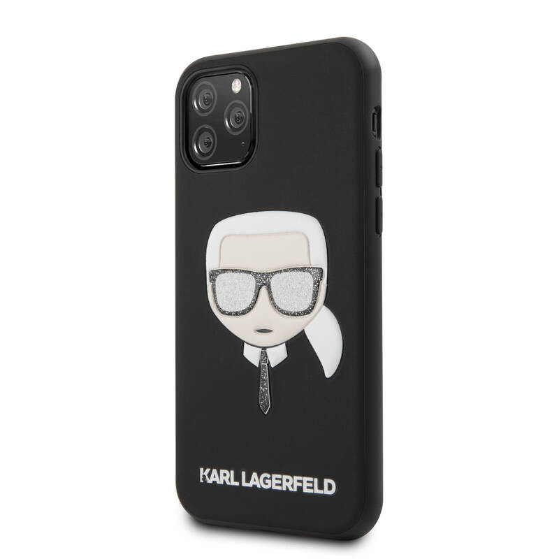 Obrázok Karl Lagerfeld Embossed Glitter pro iPhone 11 Pro Black (3700740468043)