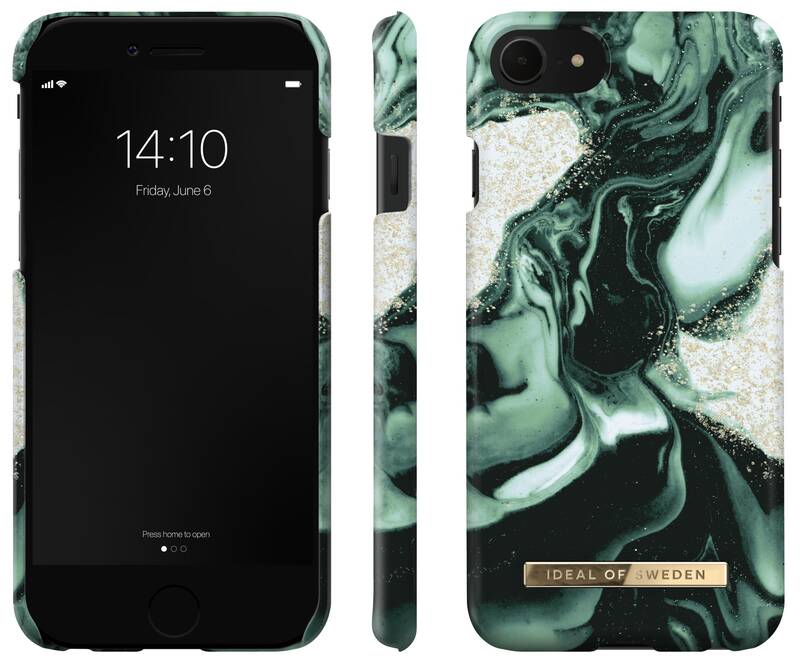 Obrázok iDeal Of Sweden Fashion na Apple iPhone 8/7/6/6S/SE (2020) - Golden Olive Marble (IDFCAW21-I7-320)